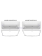 Acrylic rectangular bathtub ExclusiveLine VESSA 170x75 cm - 1